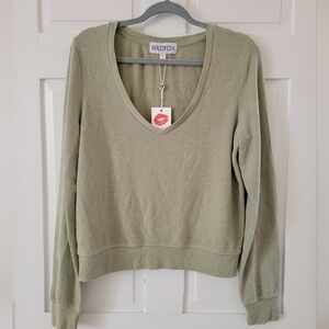 Wildfox Deep V Baggy Beach Jumper